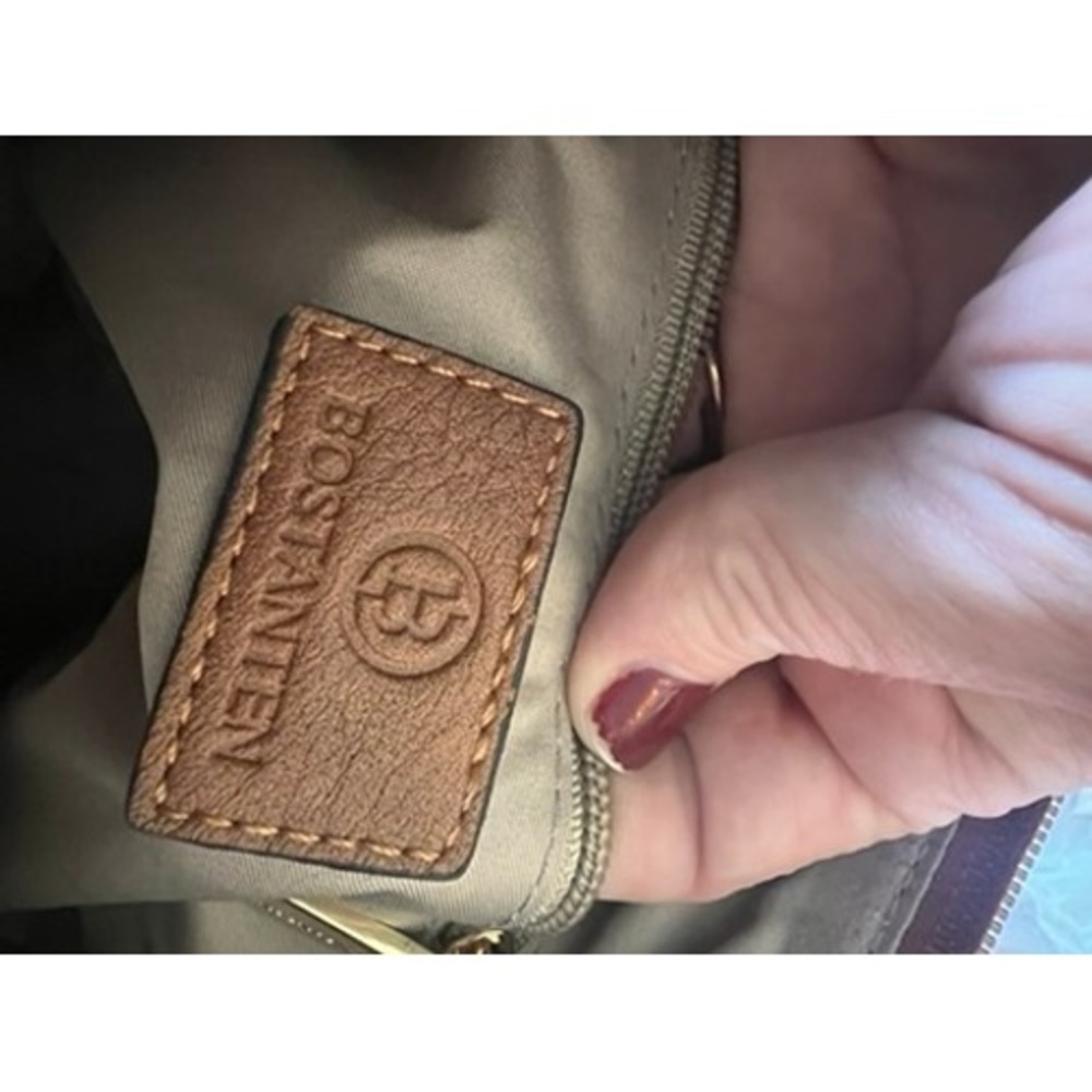 Bostanten Brown Vegan Leather Crossbody Bag Guitar Strap BSB10224 NEW - Picture 8 of 16